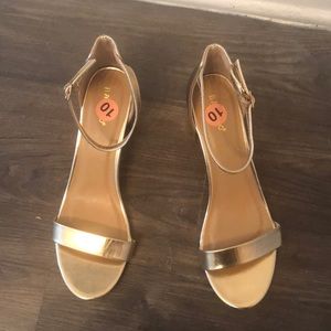 Gold heels